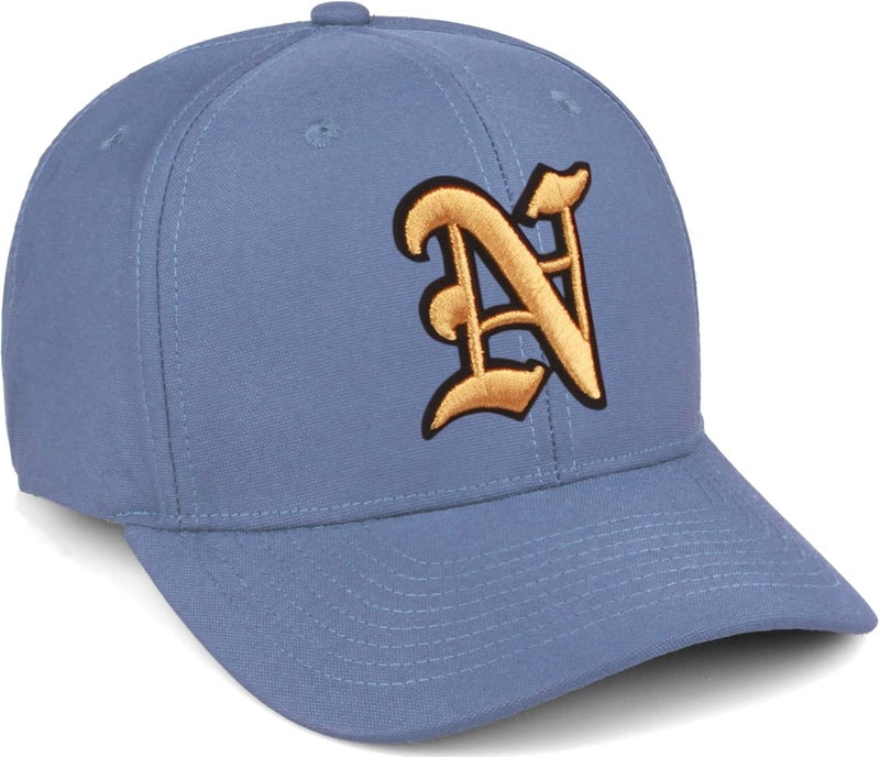 Daxton Store Premium Mid Profile Hat Semi Curved Visor Cap Black Gold Gothic Embroidered A to Z Letter Number Initial - Image 1